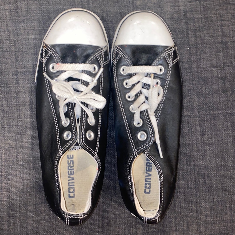 Leather converse